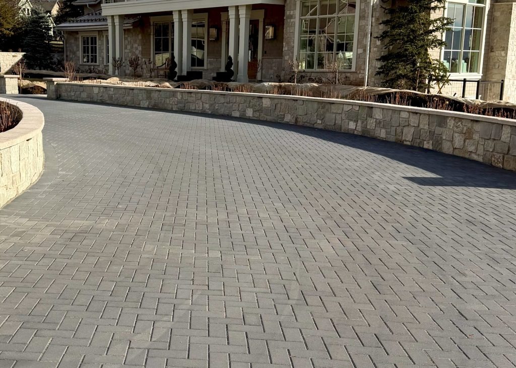 Custom Paver Driveway by Green Shield Utah