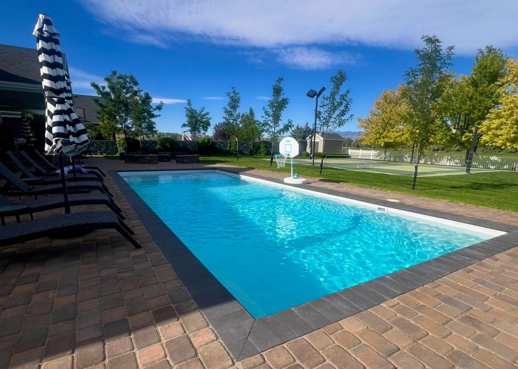Custom Fiberglass Pool Build by Green Shield Utah